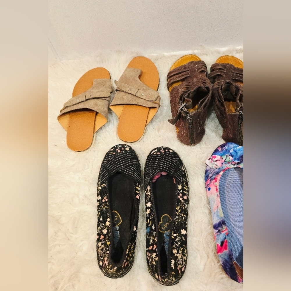 🔥 US Size 8 Bundle of 5 Pairs Women's Shoes - Flats, - Picture 14 of 16